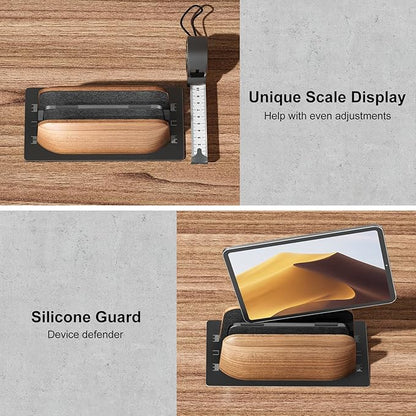 UPERGO Vertical Laptop Stand, Dual Slot Wooden Laptop Holder Vertical - Image 6