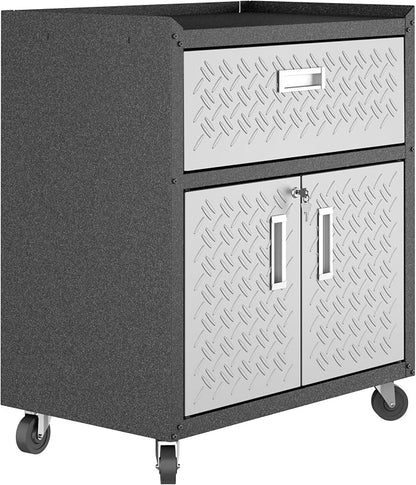 Manhattan Comfort Fortress Collection Modern Designed Mobile Storage Garage - Image 5