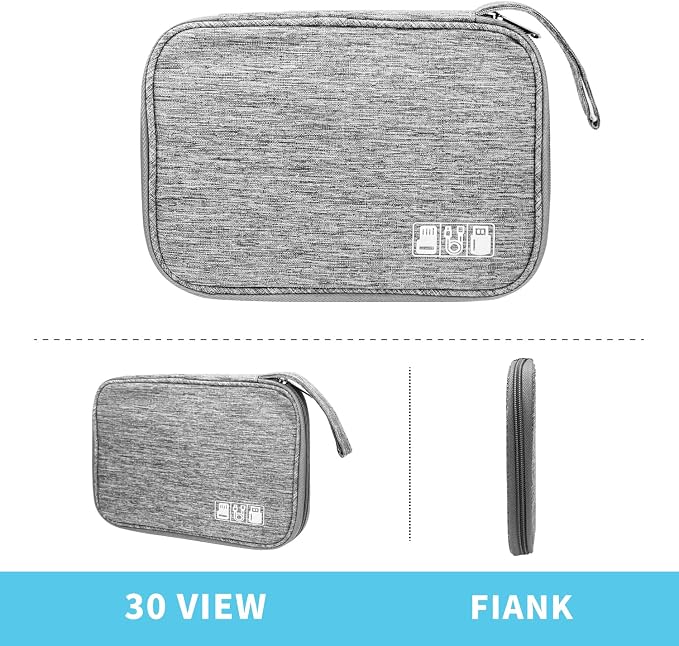Lcsmaokin Electronics Organizer Travel Case, Electronic Accessories Storage Bag - Image 6