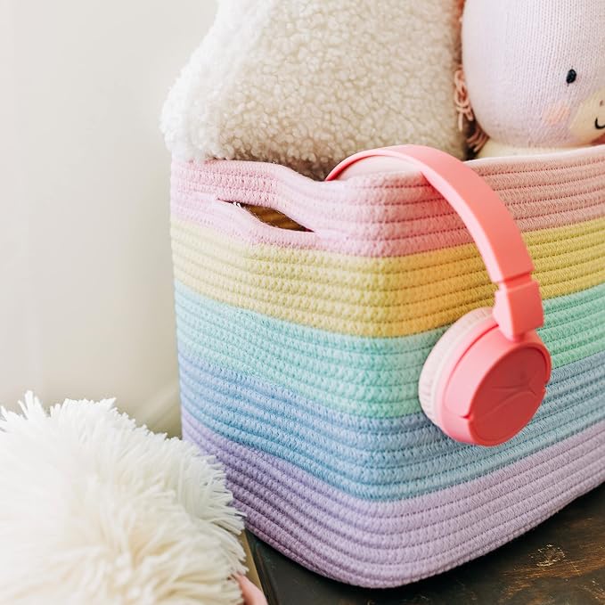 OrganiHaus Rainbow Woven Storage Baskets - Image 7