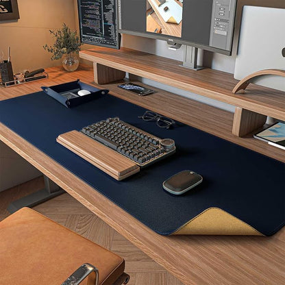 DAWNTREES Dual Sided Desk Mat, Leather Desk Pad, Cork Desk Mat Protector by PremiumDeskPadatDawnTrees