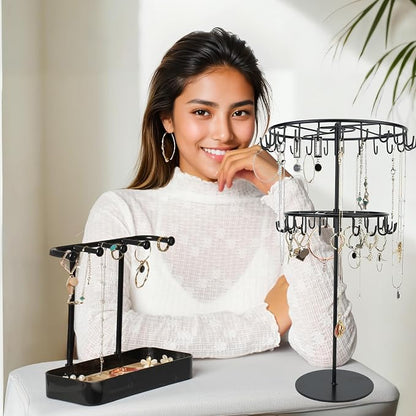 jewelry storage rack Rotating Jewelry Display is used to organize and store - Image 4