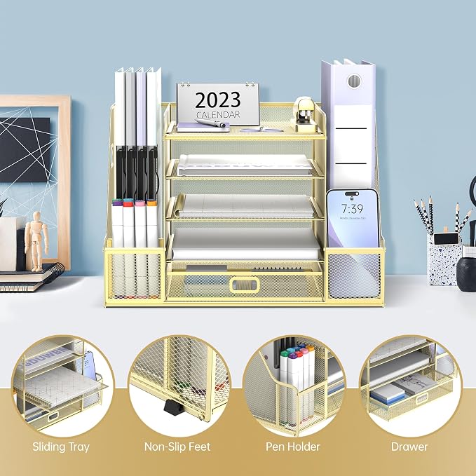 SUPEASY Mesh Desk Organizer - Image 3