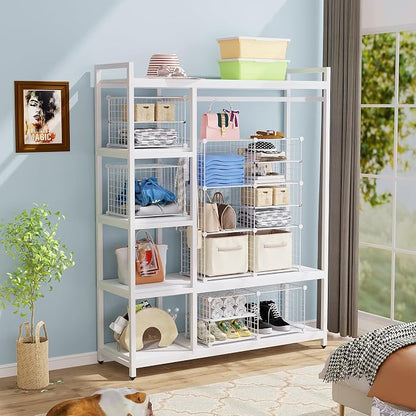C&AHOME Wire Cube Storage Unit, Interlocking Metal Wire - Image 5