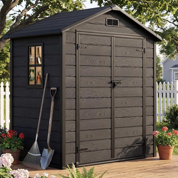 DWVO 6X5FT Resin Storage Shed - Image 9