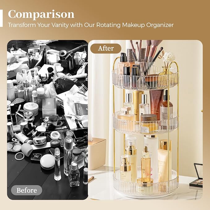 Aveniee 360° Rotating Makeup Organizer - Image 5
