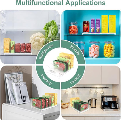 SURETIVIAN Freezer Organizer 12” Visible Fridge Organizer Rack - Image 7