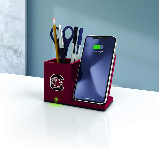 SOAR NCAA Unisex Cell Phone Wireless Charging Stand and Desktop Organizer - Image 2