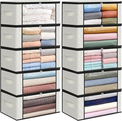 Fab totes 35L Closet Organizers and Storage, Foldable Under Bed Storage by Fabtotes