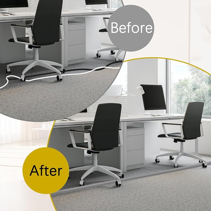 Floor Cord Cover 3.3FT Cord Covers - Image 6