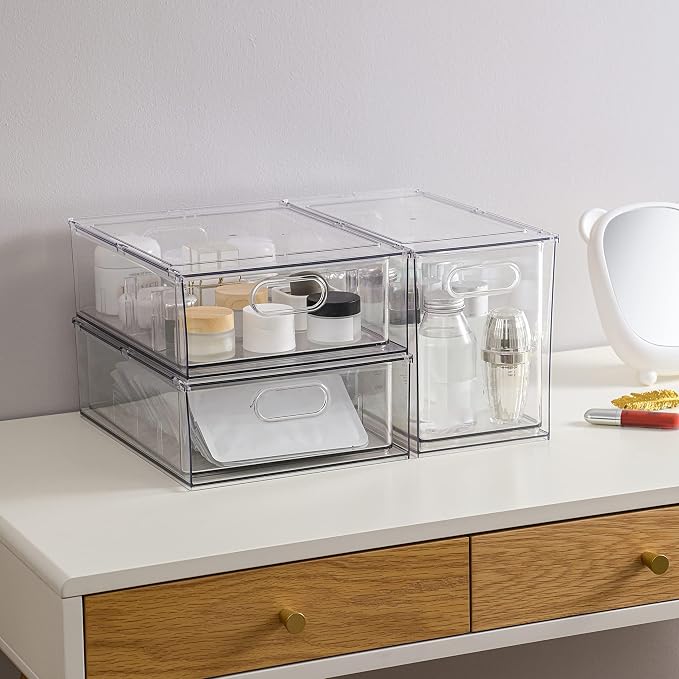 Mano 3PackFridge Drawer Pull Out Stackable Bins - Image 2