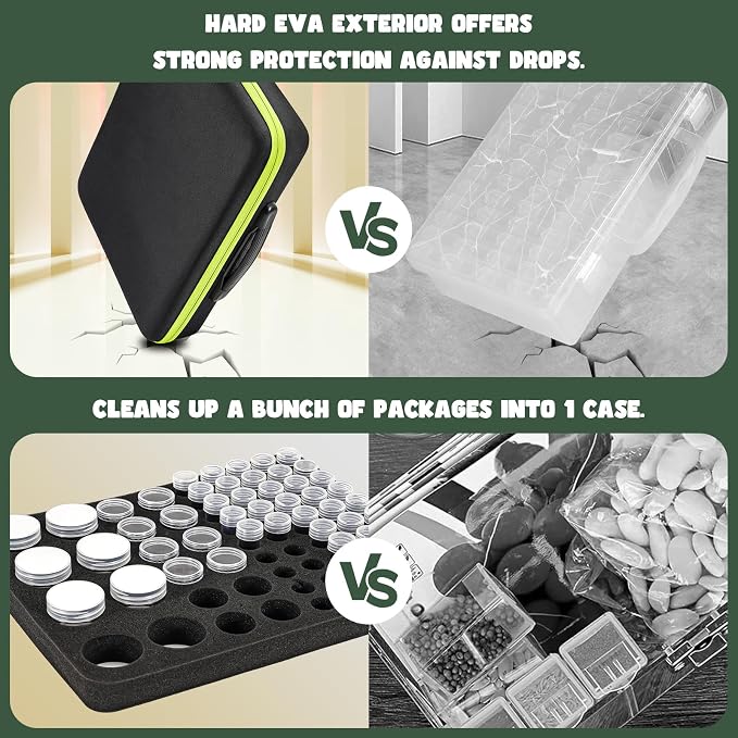 ProCase 65 Slots Seed Storage Organizer Sorter Box, Sturdy Seed Bank Saving Kit - Image 4