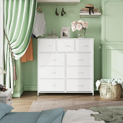 WLIVE Tall Dresser for Bedroom, 9 Drawer Chest of Drawers, Tall storage design - Image 4