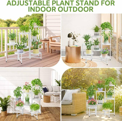iDavosic.ly 7 Tier Large Plant Stand Indoor, 10 Inch Wide Tall Corner Metal - Image 2