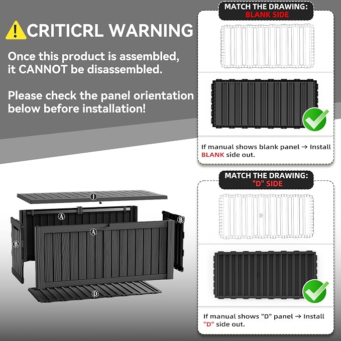 ROJIK 150 Gallon Outdoor Storage Box Waterproof, Weatherproof Deck Boxes - Image 9