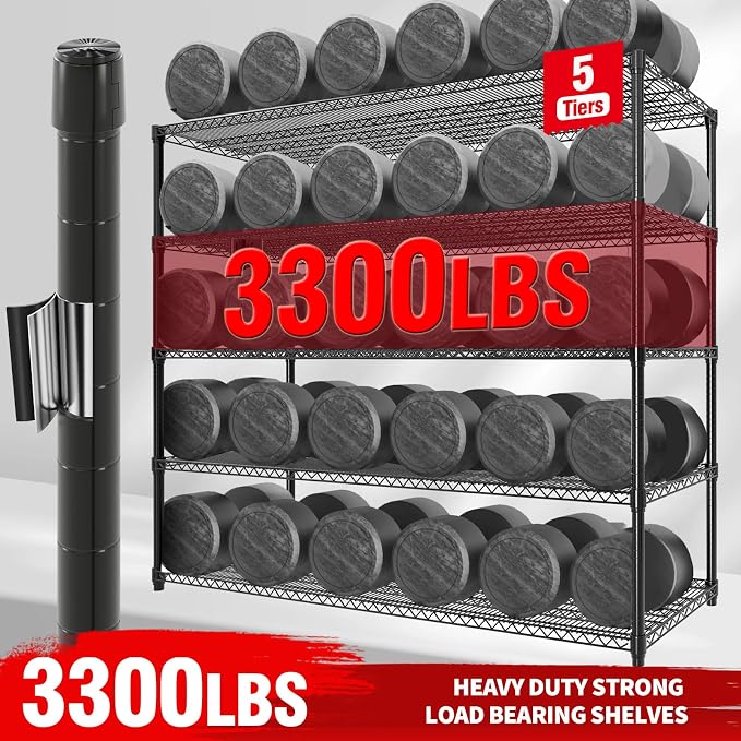82" H Storage Shelves 3300LBS Heavy Duty Shelving Unit - Image 3