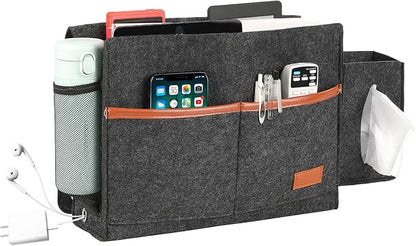 Surblue Bedside Caddy Felt Storage Organizer Hanging Bag by SURBLUE