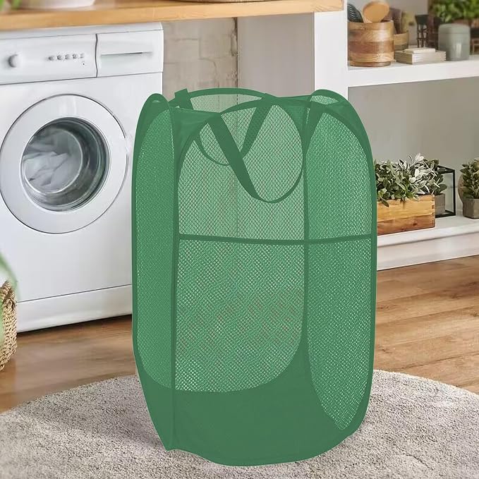 BATTOO Deluxe Strong Mesh Pop up Laundry Hamper Basket - Image 3