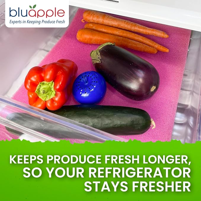 Bluapple FreshMats, Refrigerator Bin Liner, Fridge Drawer Mats, Crisper Life - Image 5