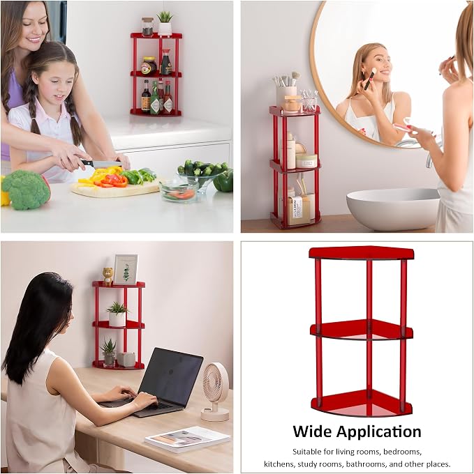 3 Tier Countertop Corner Organizer Shelf 7x7x15.7 Inch, Vanity Storage Organizer - Image 6