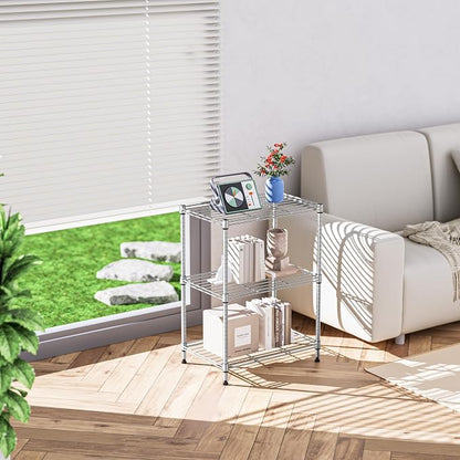 IZEUK 3 Tier Shelf, Heavy Duty Steel Wire Shelving Unit - Image 2