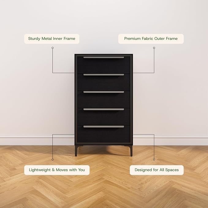tinge Naima Premium Fabric Dresser - Image 6