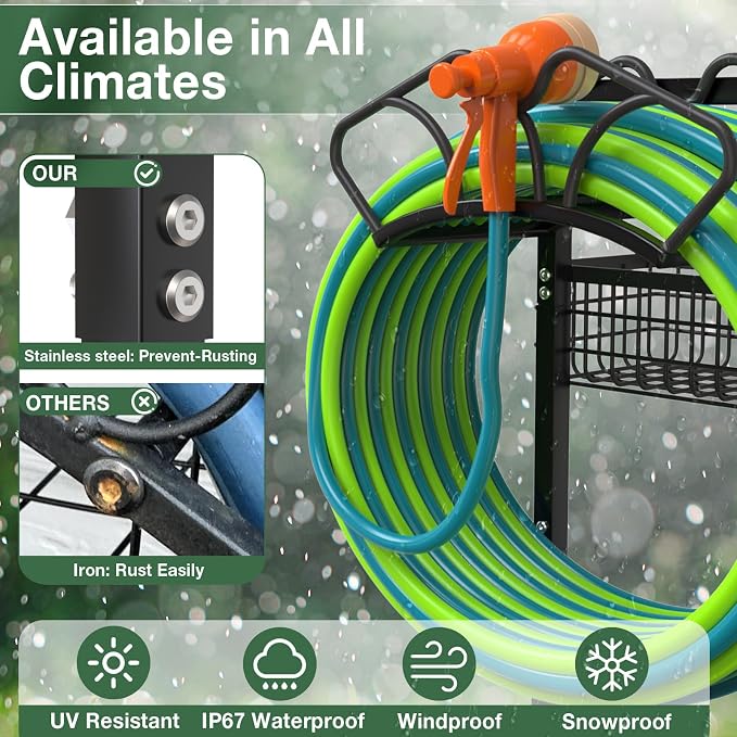 Qatsrin Upgraded Garden Hose Holder - Image 5