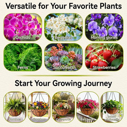 Halatool 4 Pack 14 Inch Hanging Baskets - Image 7