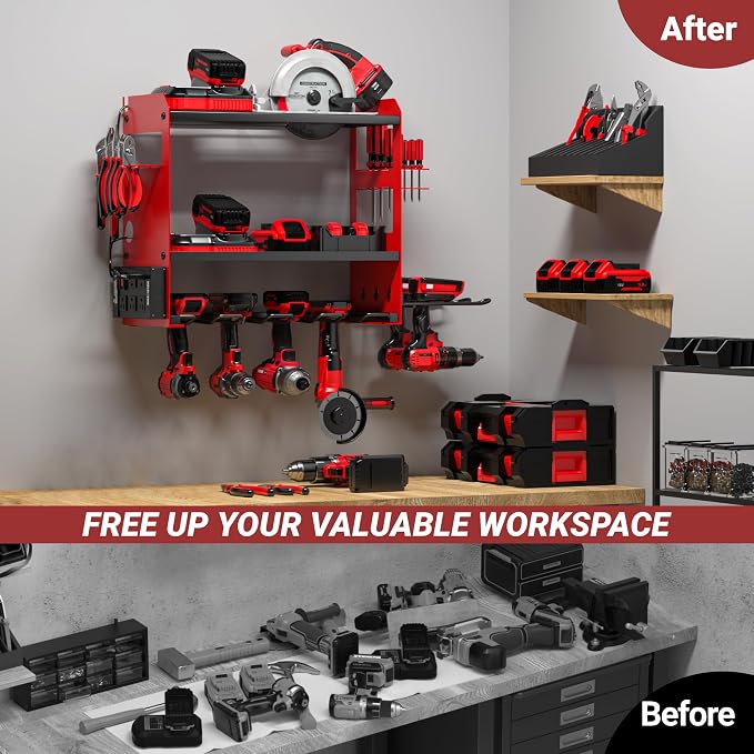 YYR Power Tool Organizer Wall Mount - Image 5
