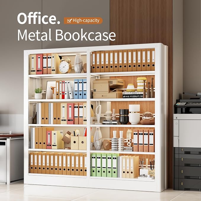 5-Tier Bookcase and Bookshelf, Freestanding Bookshelves - Image 7