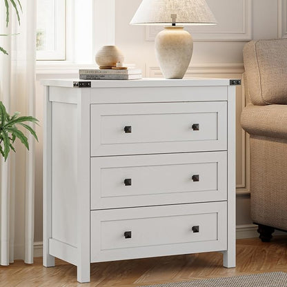 Dresser for Bedroom with 3 Drawers, Small Chests of Drawers, 27.55" Wide - Image 4
