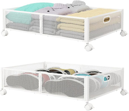 PHINOX Under Bed Storage with wheels, Under the Bed Storage Containers by PHINOX