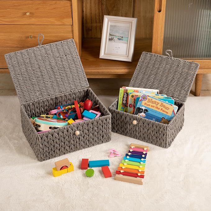 OIAHOMY Wicker Storage Basket - Image 6