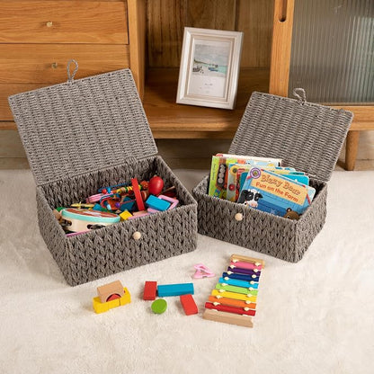 OIAHOMY Wicker Storage Basket - Image 6
