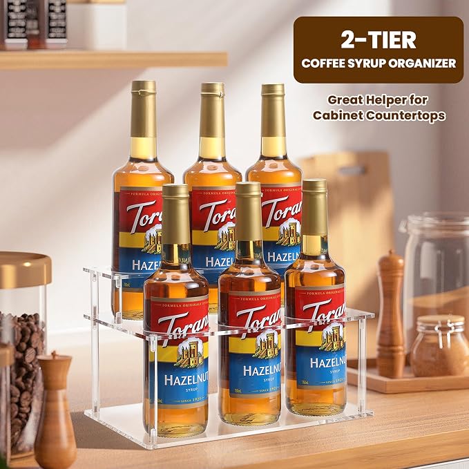 Acrylic Coffee Syrup Rack, Syrup Bottle Holder Stand - Image 6