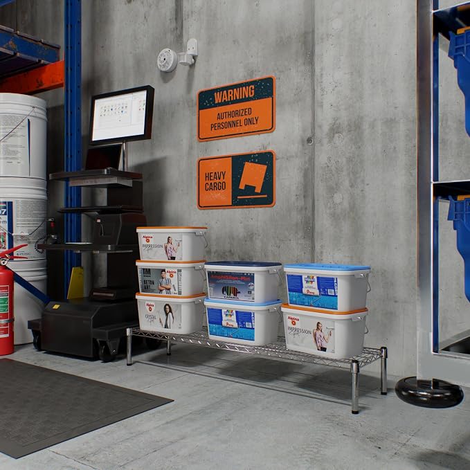 14" Deep x 54" Wide x 8" Height 1-Tier Wire Shelving Kit | NSF Commercial - Image 8