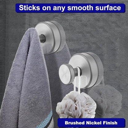 Bntuk Suction Cup Hooks for Shower, Removable Towel Hooks for Bathroom Window - Image 6