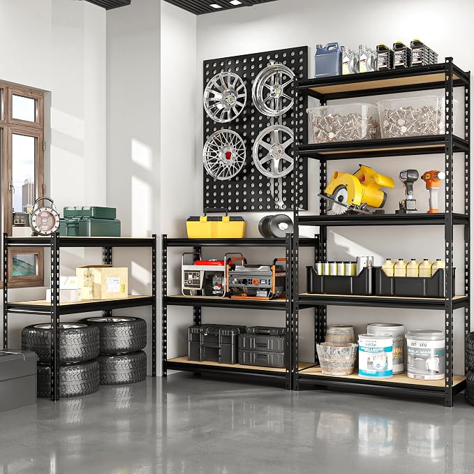 Storage Shelves Garage Shelving Heavy Duty 5 Tier Metal Shelving Units - Image 4