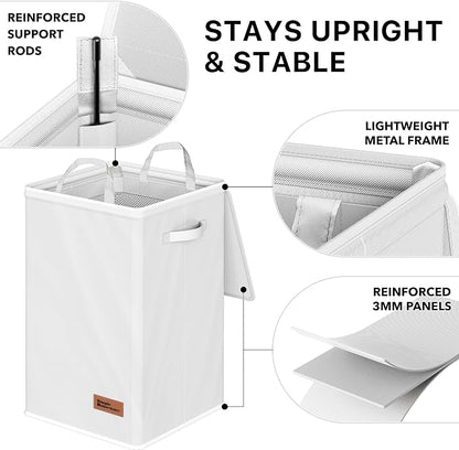 Simple Houseware Foldable Laundry Hamper Basket - Image 3
