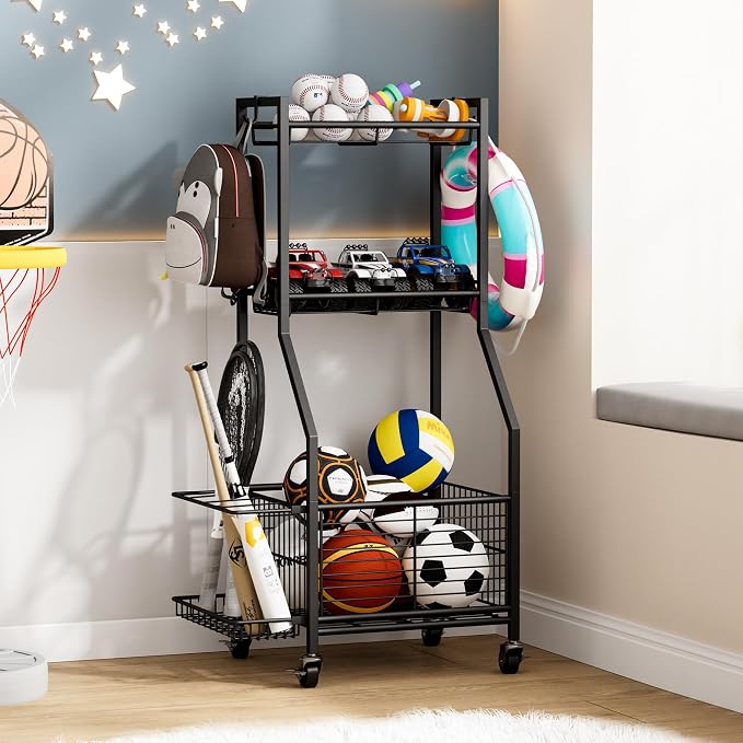 Sports Equipment & Toy Storage Rack by Unknown