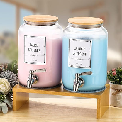 Laundry Detergent Dispenser. 0.9 Gallon Glass Laundry Soap Liquid Laundry - Image 4