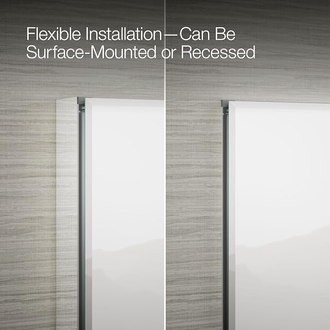 Kohler Frameless Bathroom Mirror Medicine Cabinet, 20 in x 26 in - Image 6