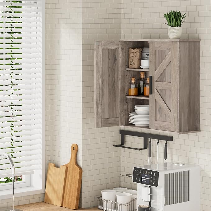 Homleke Bathroom Wall Cabinet, Medicine Cabinet - Image 9
