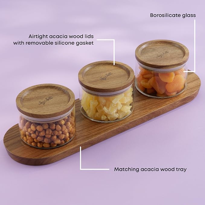 JoyJolt Holden 14oz Stackable Glass Storage Containers - Image 6