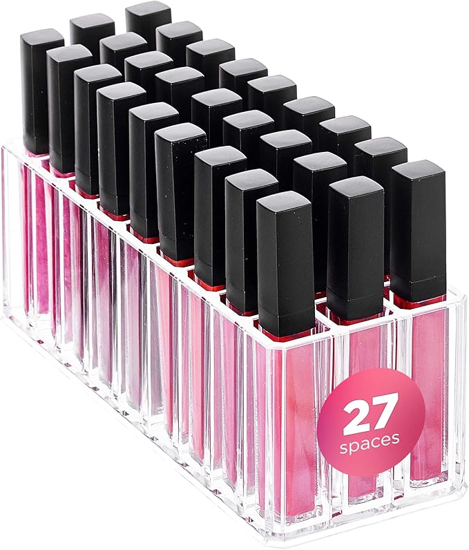 FAJ Eyeshadow Palette Lipgloss Organizers, Acrylic Makeup Holder by FAJ