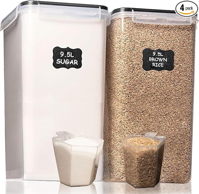 Shazo 2 PC Extra Large Bulk Food Storage Containers by Shazo