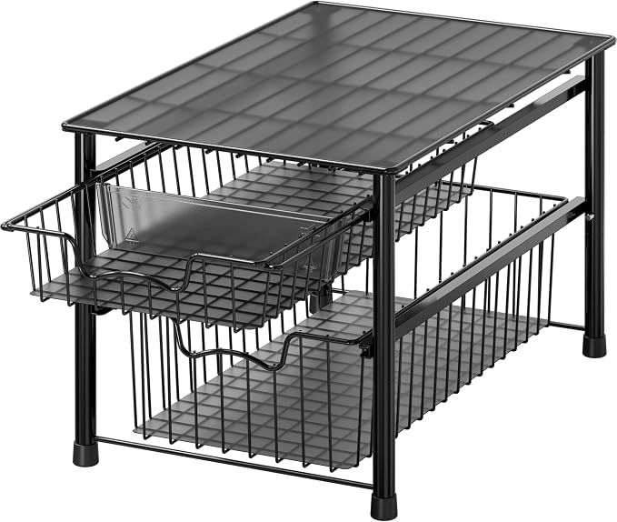Simple Houseware Stackable Sliding Basket Organizer Drawer by SimpleHouseware