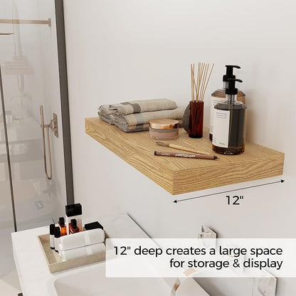12 Inch Deep Floating Shelves, 24 x 12 Floating Shelf - Image 4