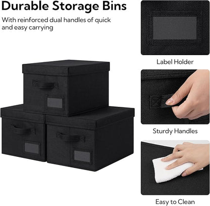 GRANNY SAYS Storage Bins with Lids, Linen Storage Bins - Image 4