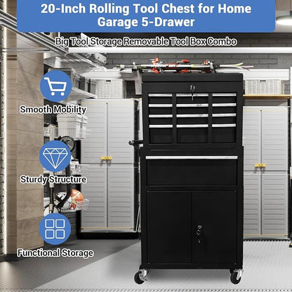 5-Drawer Rolling Tool Chest - Image 7